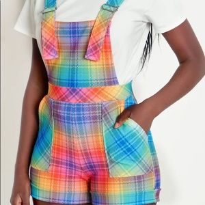Rainbow overall shorts by BlackMilk